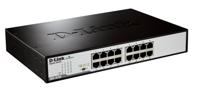 D-Link DGS-1016D/E netwerk-switch Unmanaged Zwart, Metallic - thumbnail