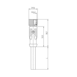 Lutronic 1031 Sensor/actuator connector, geassembleerd M8 Aantal polen (sensoren): 4 Koppeling, recht 5.00 m 1 stuk(s)