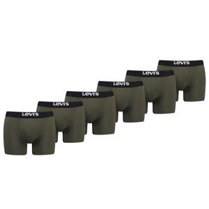 Levi's Boxershorts Solid Basic Organic Cotton 6-pack Khaki-XL