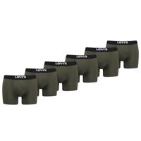 Levi's Boxershorts Solid Basic Organic Cotton 6-pack Khaki-XL