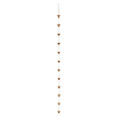 Esschert Design Regenketting/regenmeter - 254 cm - verkoperd staal