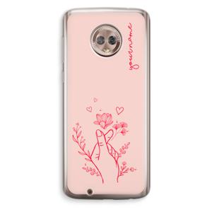 Giving Flowers: Motorola Moto G6 Transparant Hoesje