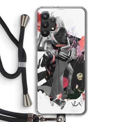 Dissimulation du réel: Samsung Galaxy A32 5G Transparant Hoesje met koord