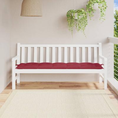 VidaXL Tuinbankkussen 180x50x7 cm oxford stof wijnrood