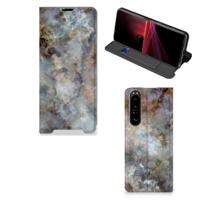 Sony Xperia 1 III | Standcase | Marmer Grijs