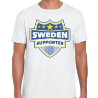 Zweden / Sweden supporter t-shirt wit voor heren 2XL  -