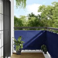 Balkonscherm 90x700 cm 100% polyester oxford blauw - thumbnail