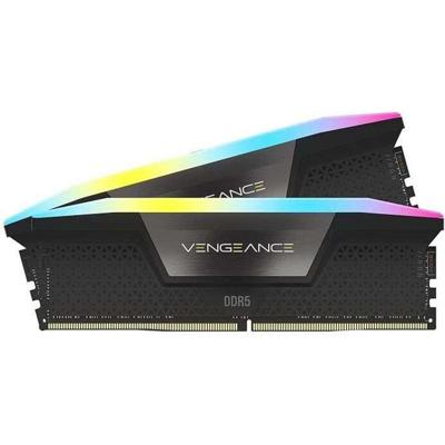 RAM-geheugen - CORSAIR - Vengeance RGB DDR5 - 32GB 2x16GB DIMM - 6000MT/s - Intel XMP - 1.40V - Zwart (CMH32GX5M2E6000C36)