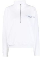 Sporty & Rich logo-print cotton sweatshirt - Blanc - thumbnail