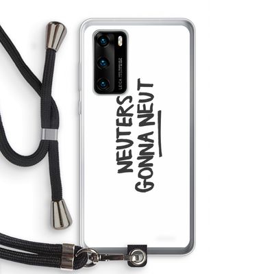 Neuters: Huawei P40 Transparant Hoesje met koord