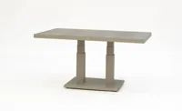 Trestino verstelbare lounge tuintafel codell pop-up 140x85x72cm latte
