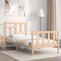 Bedframe zonder matras massief grenenhout 90x200 cm