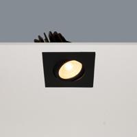 Inbouwspot Artdelight Venice 1 Lichts Small Vierkant LED 2700K Dimbaar Zwart