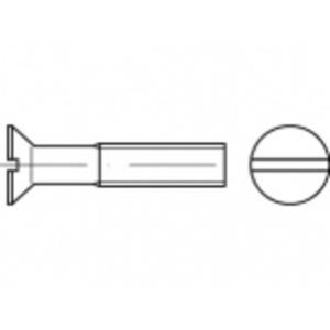 TOOLCRAFT TO-5452365 Verzonken schroeven M4 18 mm Sleuf Messing 200 stuk(s)