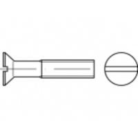 TOOLCRAFT TO-5452365 Verzonken schroeven M4 18 mm Sleuf Messing 200 stuk(s)