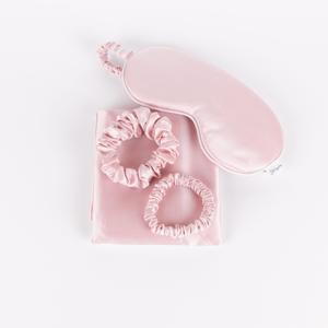 Zijden Slaapset Set Met Envelopsluiting Kussensloop (40x70cm) Pink