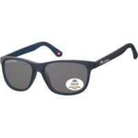 Zonnebril montana met smoke polar glas mat blauw
