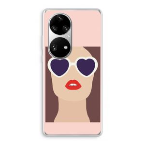 Red lips: Huawei P50 Pro Transparant Hoesje