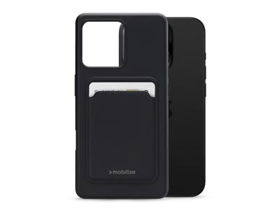Mobilize Mobilize Rubber Gelly Card Case Apple iPhone 16 Pro Matt Black