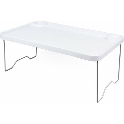 Benson Laptoptafel - opklapbaar - bed - dienblad - wit - 57 x 35 x 23 cm