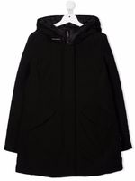 Woolrich Kids manteau à fermeture dissimulée - Noir Woolrich Kids manteau à fermeture dissimulée - Noir