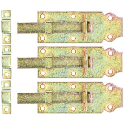 3x Deur schuifsloten verzinkt 12 cm 3x Deur schuifsloten verzinkt 12 cm