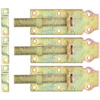 3x Deur schuifsloten verzinkt 12 cm