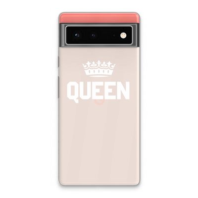 Queen zwart: Google Pixel 6 Transparant Hoesje