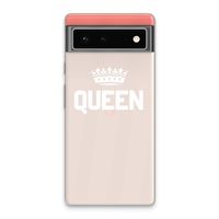 Queen zwart: Google Pixel 6 Transparant Hoesje