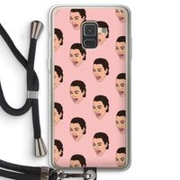 Ugly Cry Call: Samsung Galaxy A8 (2018) Transparant Hoesje met koord