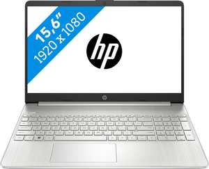 HP 15s-fq5976nd Laptop 39,6 cm (15.6") Full HD Intel® Core™ i7 i7-1255U 16 GB DDR4-SDRAM 512 GB SSD Wi-Fi 5 (802.11ac) Windows 11 Home Zilver