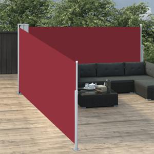 VidaXL Windscherm uittrekbaar 100x1000 cm rood