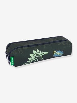 Etui 2 compartimenten dinosauriërs Timothée Les Fantaisies TANNS smeltbare patchs fosforescent kaki