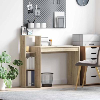 Bureau met plank Sonoma eiken 100 x 40 x 90 cm Bewerkt hout