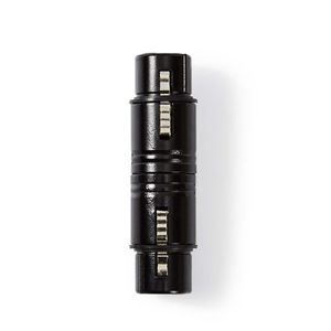 XLR-Koppeling | XLR 3-pins female - XLR 3-pins female | Zwart