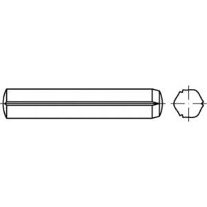 TOOLCRAFT TO-5437548 Cilindrische kerfstift 5 mm Staal 100 stuk(s)