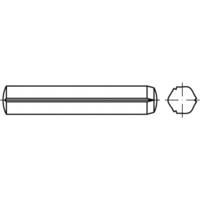 TOOLCRAFT TO-5437548 Cilindrische kerfstift 5 mm Staal 100 stuk(s)