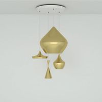 Tom Dixon Beat Range Round LED Hanglamp - Messing - thumbnail