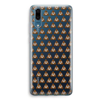 Poop emoji: Huawei P20 Transparant Hoesje