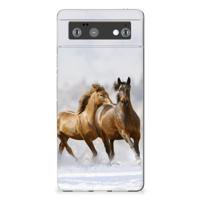 Google Pixel 6 | TPU Hoesje | Paarden