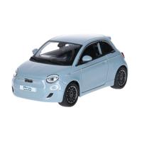 Modelauto/speelgoedauto Fiat 500e - lichtblauw - schaal 1:24 - schaalmodel speelgoed Modelauto/speelgoedauto Fiat 500e - lichtblauw - schaal 1:24 - schaalmodel speelgoed