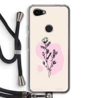 Roses are red: Pixel 3a Transparant Hoesje met koord