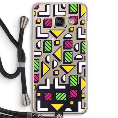 8-bit N°4: Samsung Galaxy A3 (2016) Transparant Hoesje met koord
