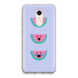 Smiley watermeloen: Xiaomi Redmi 5 Transparant Hoesje
