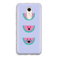 Smiley watermeloen: Xiaomi Redmi 5 Transparant Hoesje