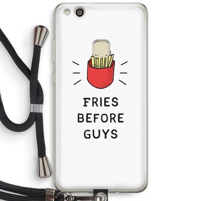 Fries before guys: Huawei Ascend P10 Lite Transparant Hoesje met koord