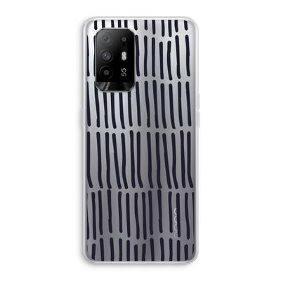 Moroccan stripes: Oppo A95 5G Transparant Hoesje