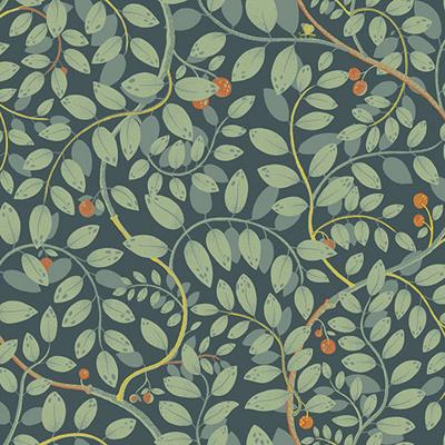 Dutch Wallcoverings Lina II - Kirke - Turquoise