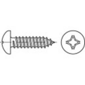 TOOLCRAFT TO-5435358 Lenskop-plaatschroeven 32 mm Kruiskop Pozidriv DIN 7981 Staal Galvanisch verzinkt 100 stuk(s)