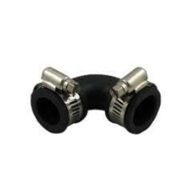 Air Aqua Flexibele Rubber Vijverbocht 90° 20mm - Robuuste Installatie, Weerbestendig & Universele Pasvorm